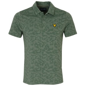 Lyle & Scott Seafoam Jacquard Golf Polo Shirt