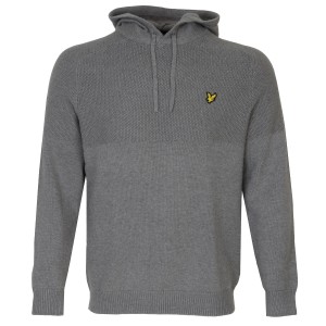 Lyle & Scott Seed Stitch Knitted Golf Hoodie