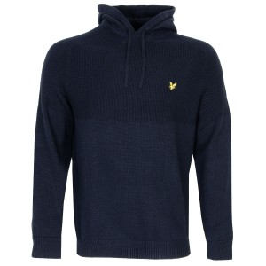 Lyle & Scott Seed Stitch Knitted Golf Hoodie