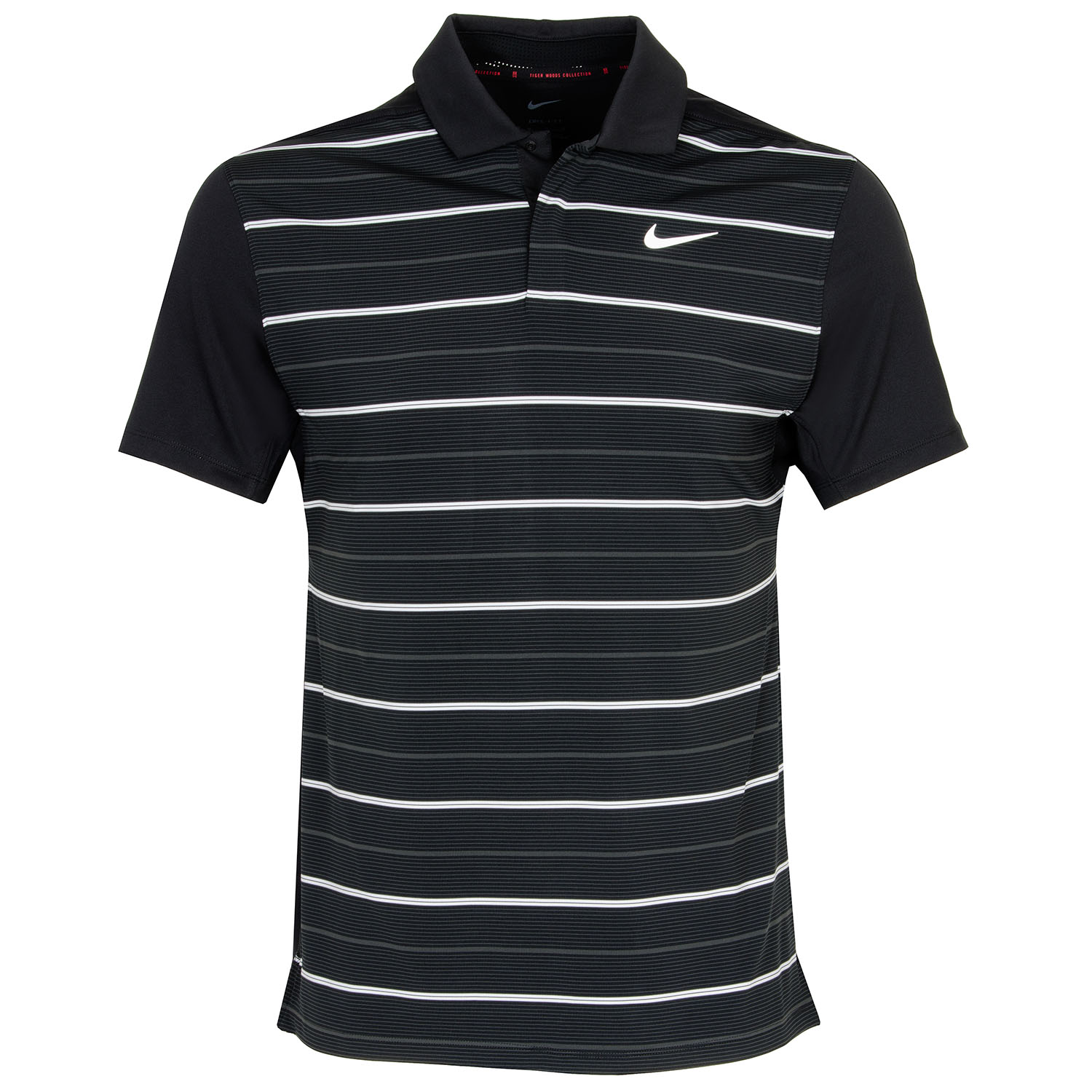 Nike Tiger Woods Dri FIT Stripe Golf Polo Shirt