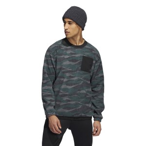 adidas Texture Print Crew Neck Sweater