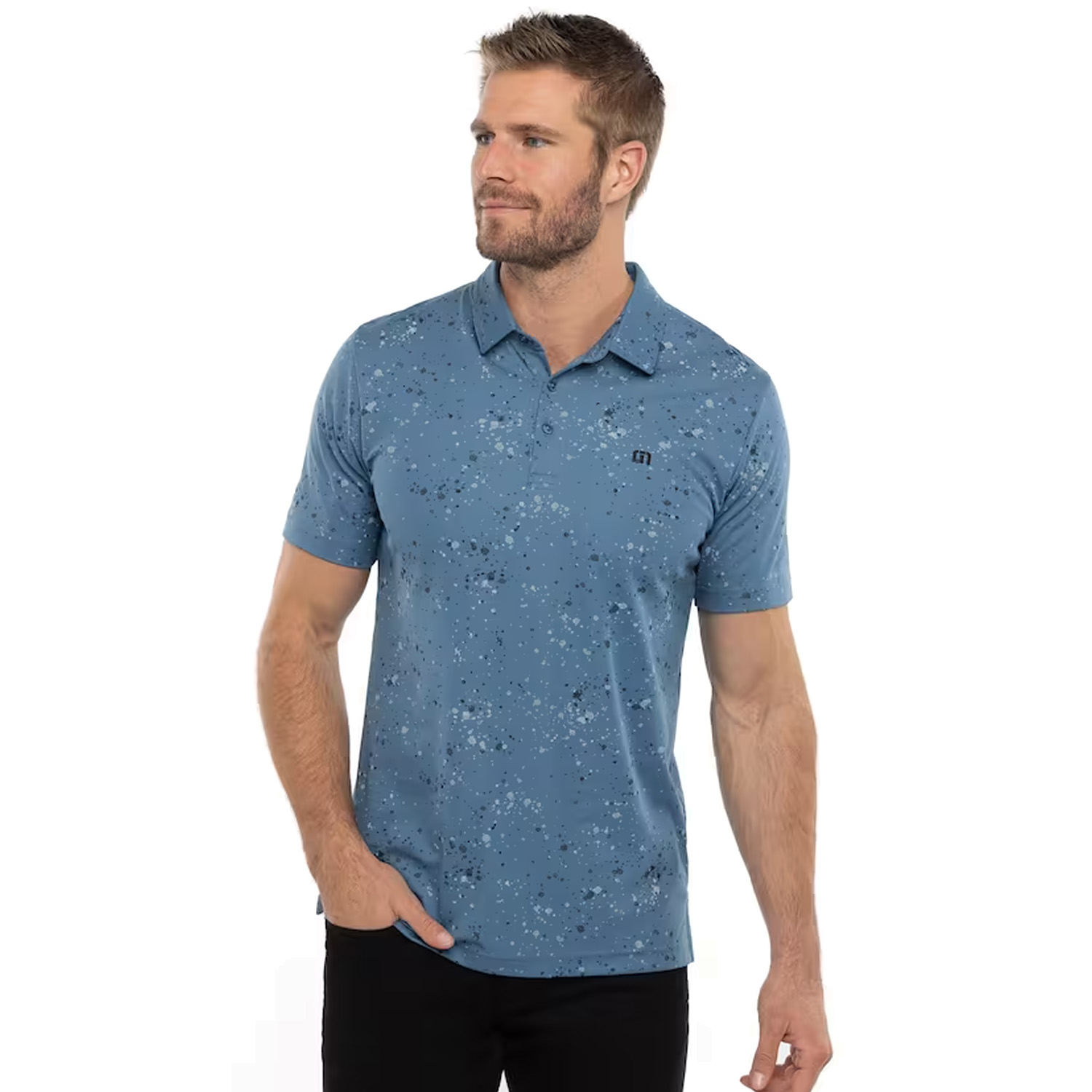 TravisMathew Splatter Print Polo Shirt