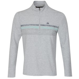 TravisMathew Twist Of Lime Zip Neck Sweater
