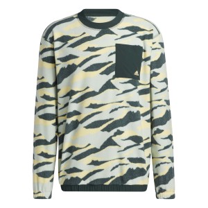 adidas Texture Print Crew Neck Sweater