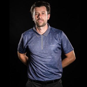 VEGA Yokohama Geometric Printed Polo Shirt