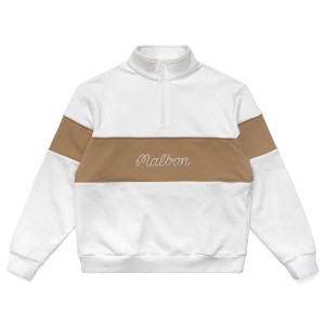 Malbon Collegiate Zip Neck Sweater
