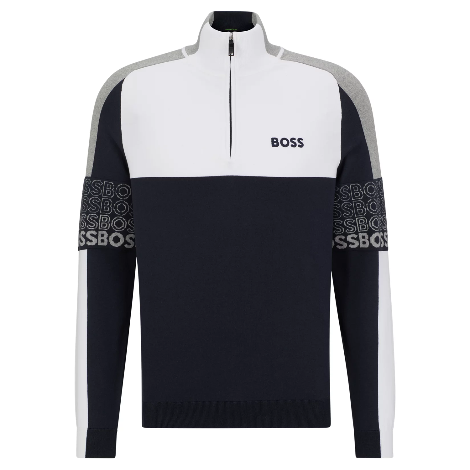 BOSS Zolko Zip Neck Sweater