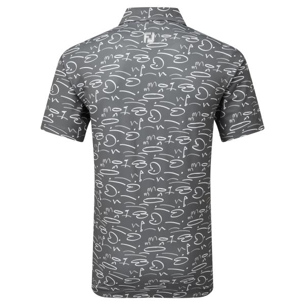 FootJoy Golf Course Doodle Self Collar Golf Polo Shirt (MIGRATED)