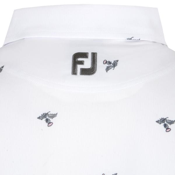 FootJoy Thistle Print Lisle Golf Polo Shirt (MIGRATED)