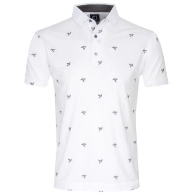 FootJoy Thistle Print Lisle Golf Polo Shirt (MIGRATED)