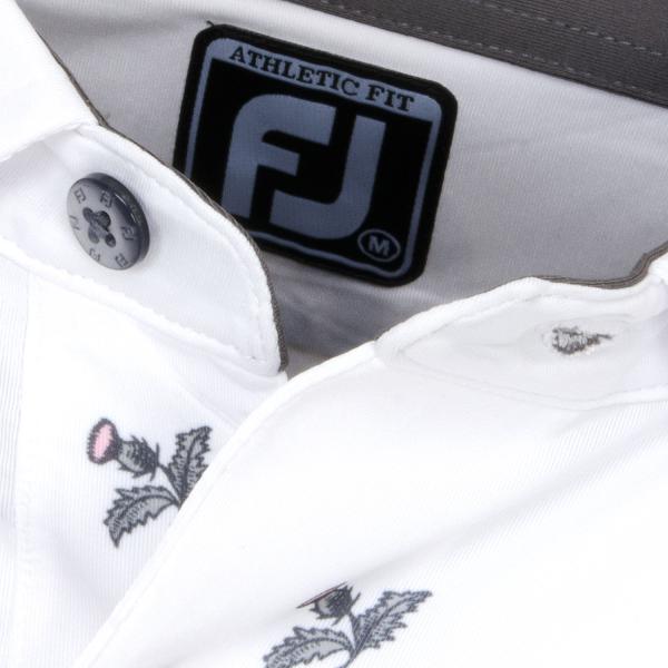 FootJoy Thistle Print Lisle Golf Polo Shirt (MIGRATED)