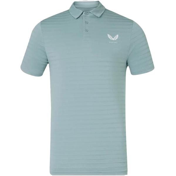 Castore Textured Pique Stripe Polo Shirt (MIGRATED)