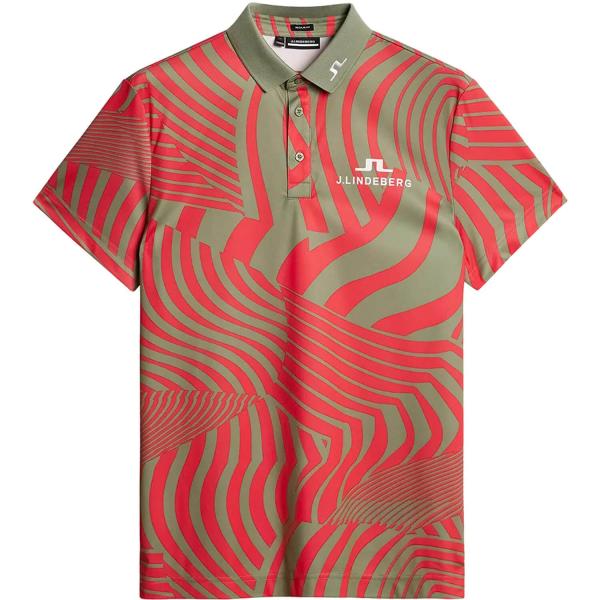 J Lindeberg KV Tour Collection Print Polo Shirt (MIGRATED)