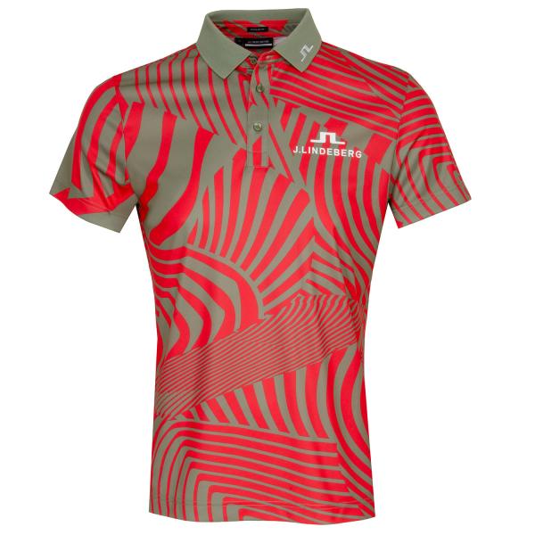 J Lindeberg KV Tour Collection Print Polo Shirt (MIGRATED)