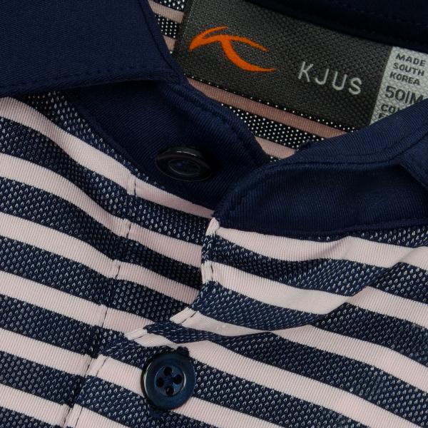 KJUS Luis Stripe Golf Polo Shirt (MIGRATED)