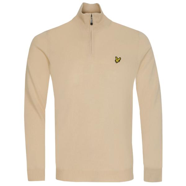 Lyle & Scott Core Merino Mix Zip Neck Golf Sweater (MIGRATED)