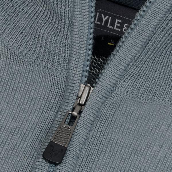 Lyle & Scott Core Merino Mix Zip Neck Golf Sweater (MIGRATED)