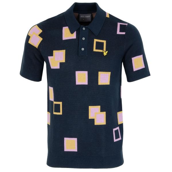Lyle & Scott Square Knit Golf Polo Shirt