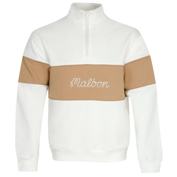 Malbon Collegiate Zip Neck Sweater