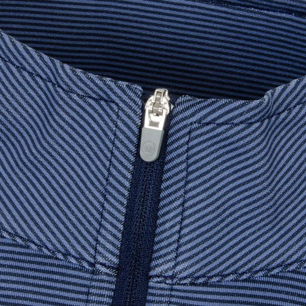 Peter Millar Perth Sugar Stripe Performance Zip Neck Sweater (MIGRATED)